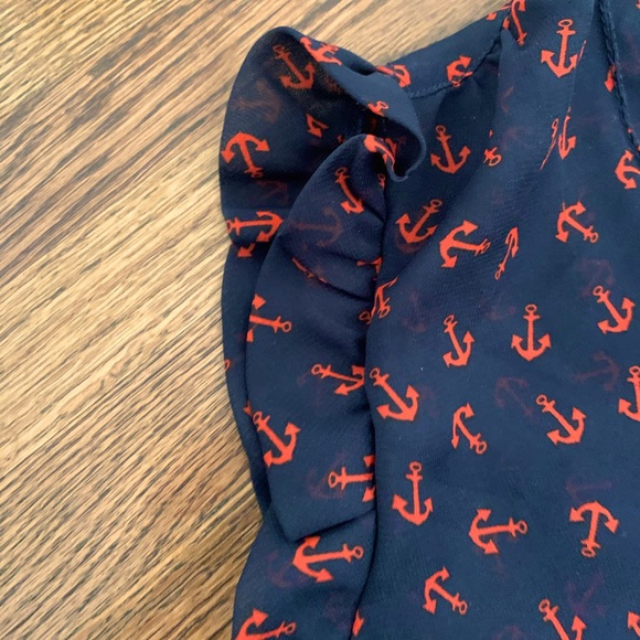 Eyelash couture blouse with anchors - Picture 3 of 6